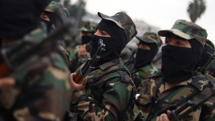 (File Photo) Graduates of Syria's General Security forces under the country's new administration attend a ceremony in the northern city of Aleppo.