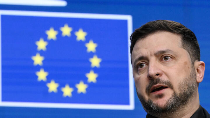 Ukraine's President Volodymyr Zelensky urged the EU to tap Russian assets to fund his country
