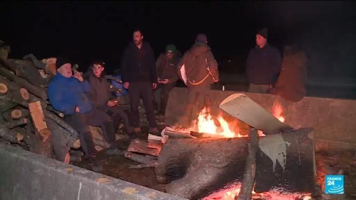 French farmers protest as veterinarians cull diseased cows