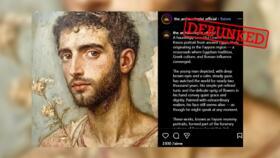 This fake Fayum portrait published on October 7, 2025 was actually created by AI.